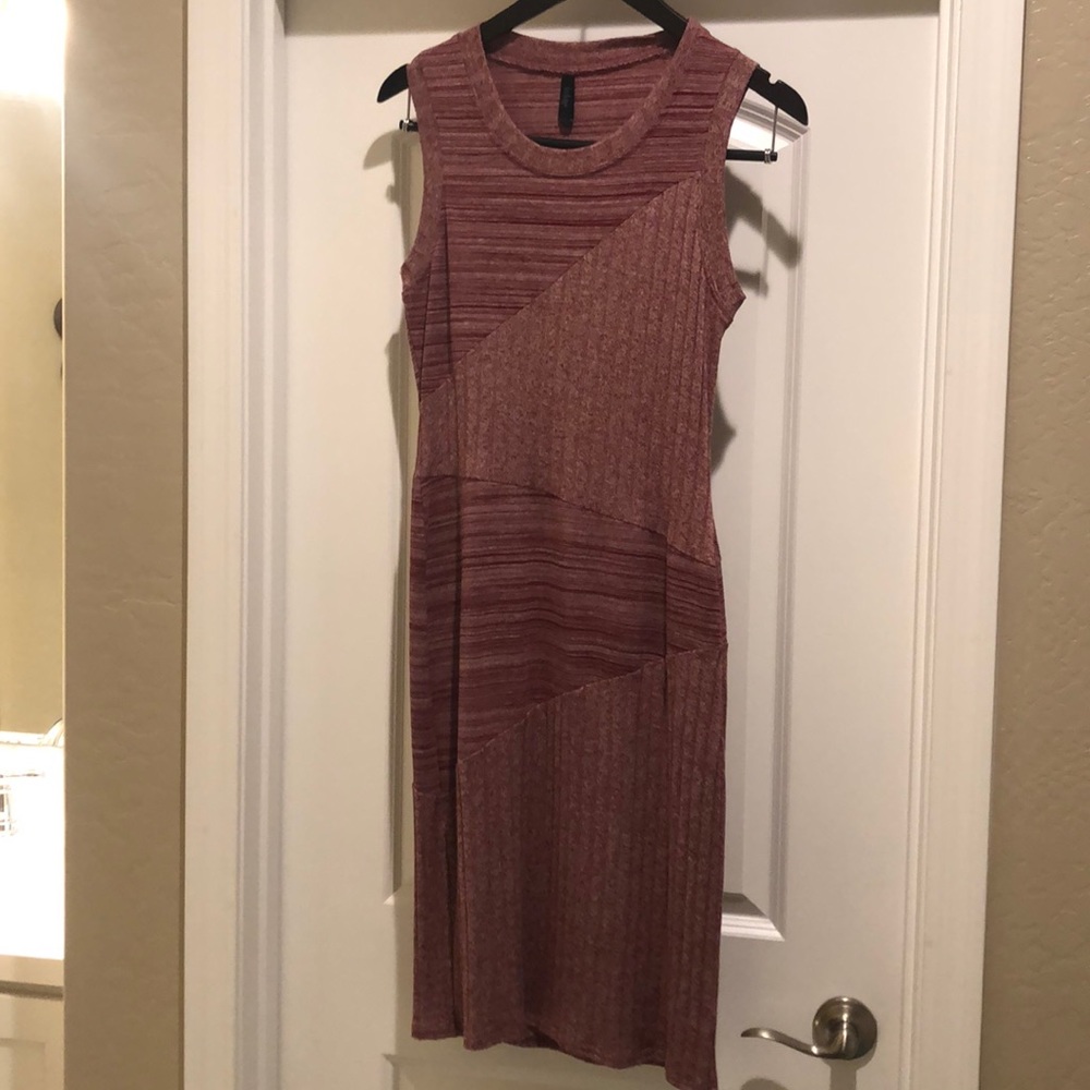Burgundy Dress, Sleeveless